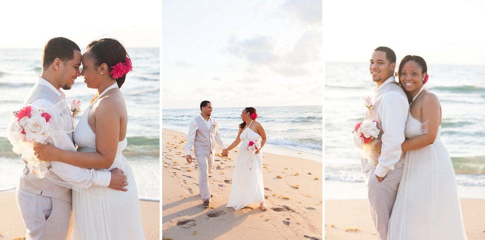 Fort Lauderdale Beach Sunrise Elopement Small Miami Weddings
