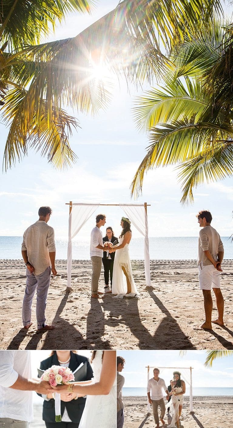 Tropical Boho Beach Elopement In Miami Small Miami Weddings 8730