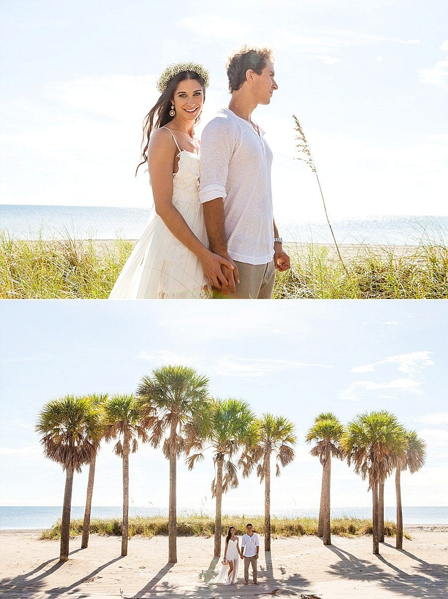 Tropical Boho Beach Elopement In Miami Small Miami Weddings