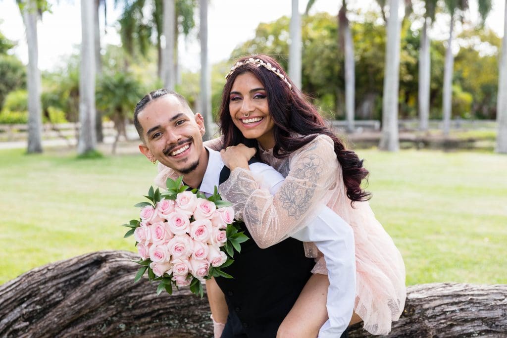 Small Miami Weddings - Coastal Tropical Garden, Miami Garden Elopement, Miami Garden Wedding, Tropical Miami Wedding (9)