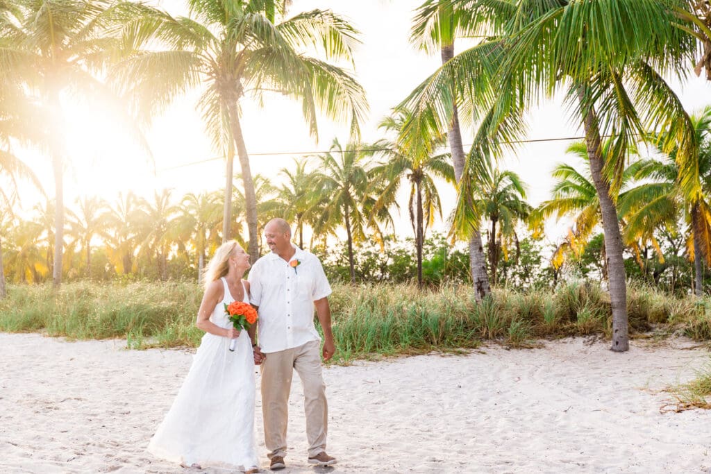 Small Miami Weddings, Eloping Florida Keys Beach Wedding, Smathers Beach Elopement