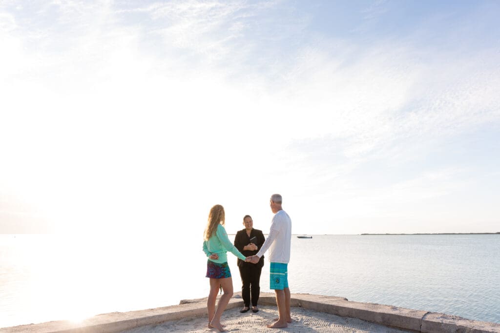 Small Miami Weddings, Private Beach Wedding Ceremony, Priavate Elopement Venue, Kona Kai Resort Wedding