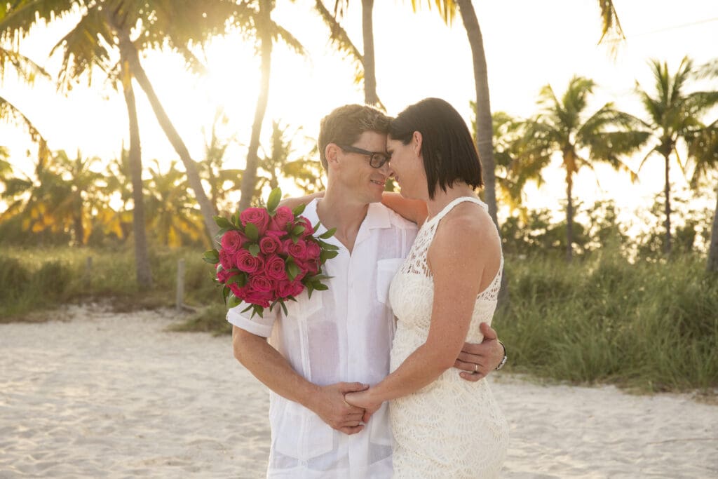 Small Miami Weddings, Smathers Beach Elopement, Key West Elopement